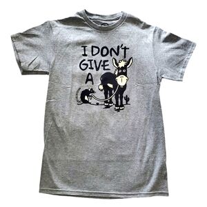 NWT I Don't Give a Rat's Funny Men's Graphic Tee with Short Sleeves, Sizes Small